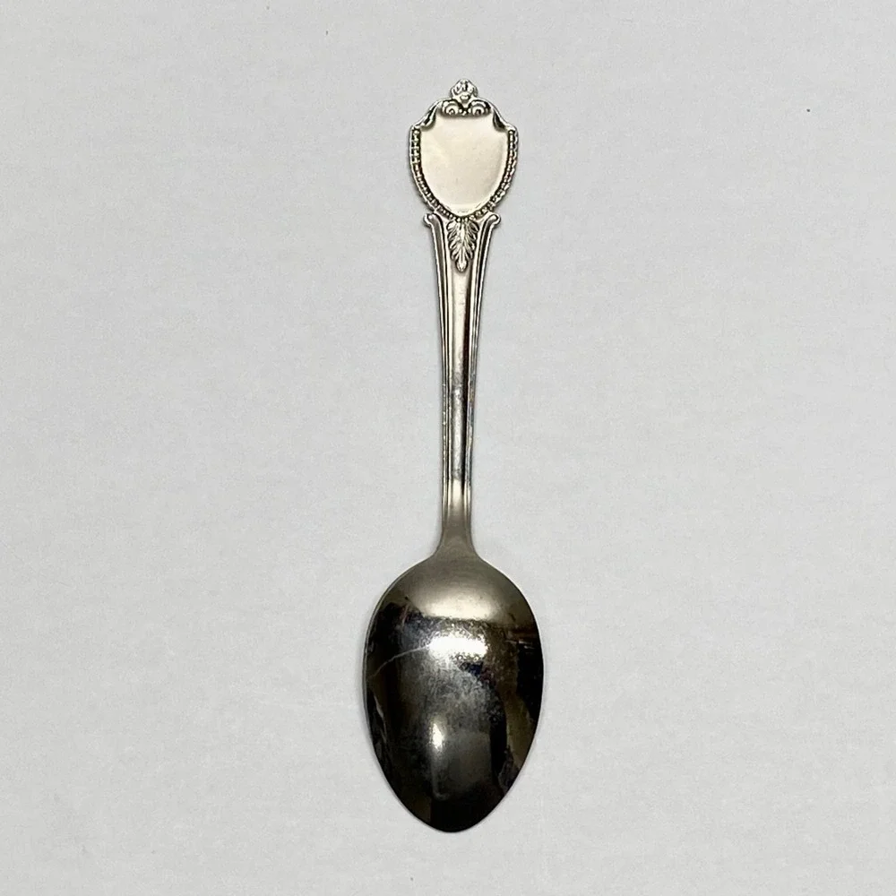 Vintage Texas San Antonio Mission De Padua Souvenir Silver Tone Collectors Spoon